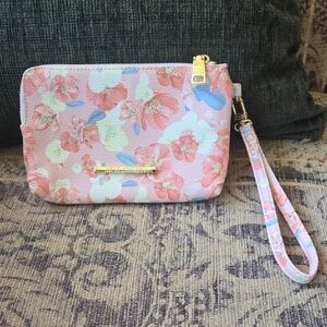 Floral Pink Wristlet Clutch By Steve Madden